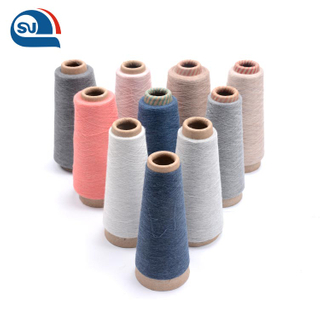 Manufacturers Cotton Polyester Spun Grey And Colorful Melange Yarn for Knitting