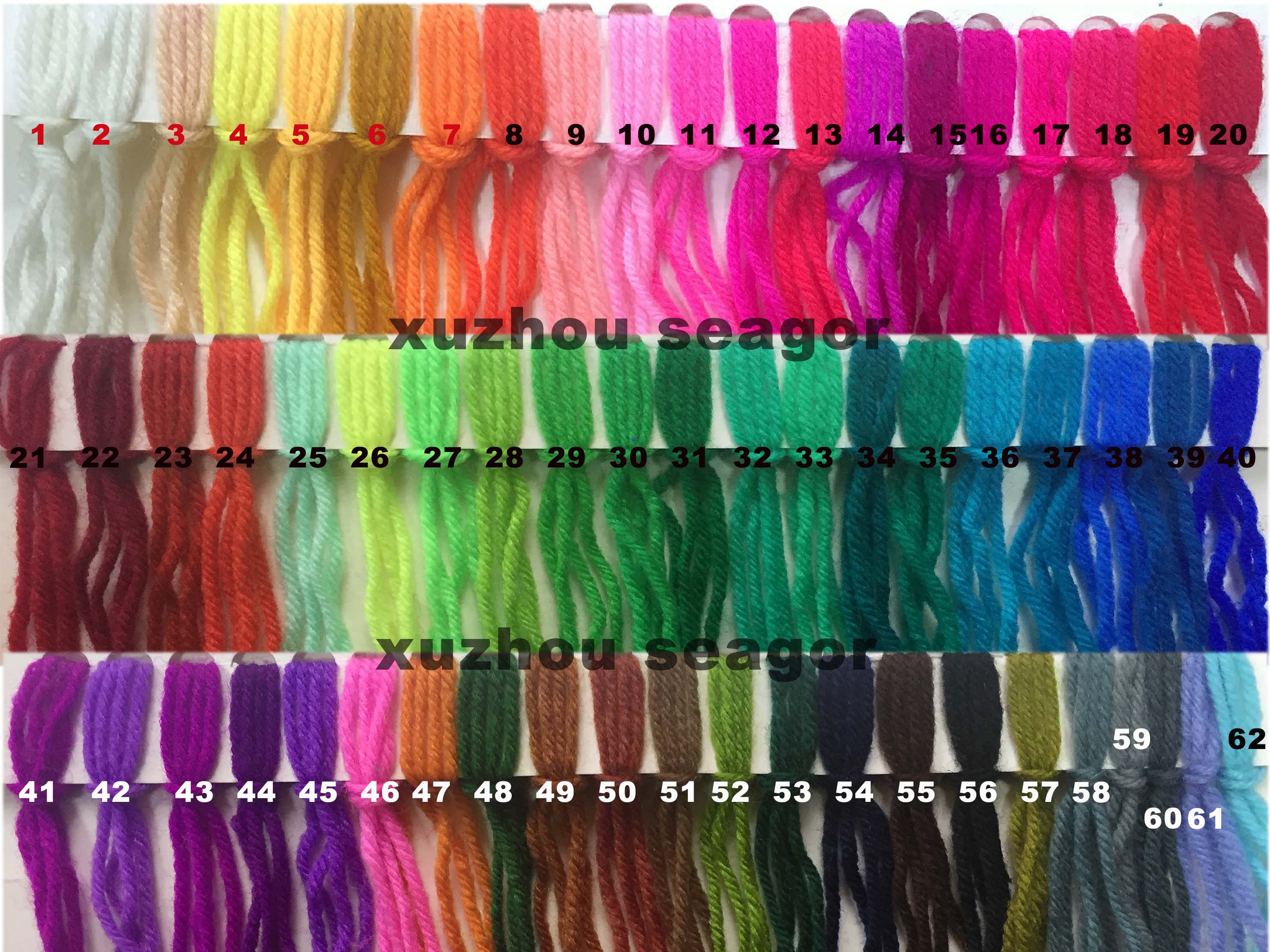 F--bulk yarn colors