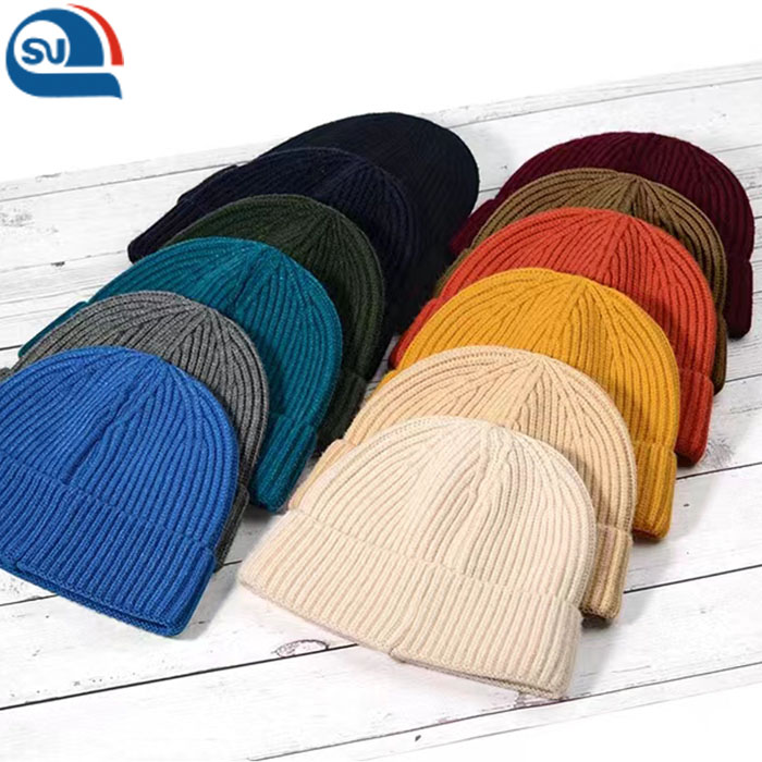 Recycled Grs Polyester Knitted Caps Knitting Hat for Warm in Winter (GRS/BCI/OBP/Oekotex/organic/BSCI)