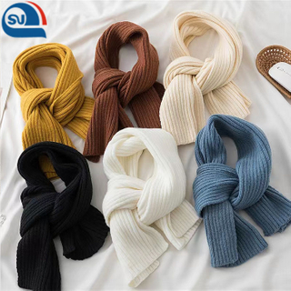 Recycled Grs Polyester Knitted Scarves Knitting Scarf (GRS/BCI/OEK100/OBP/Oekotex Organic/BSCI)