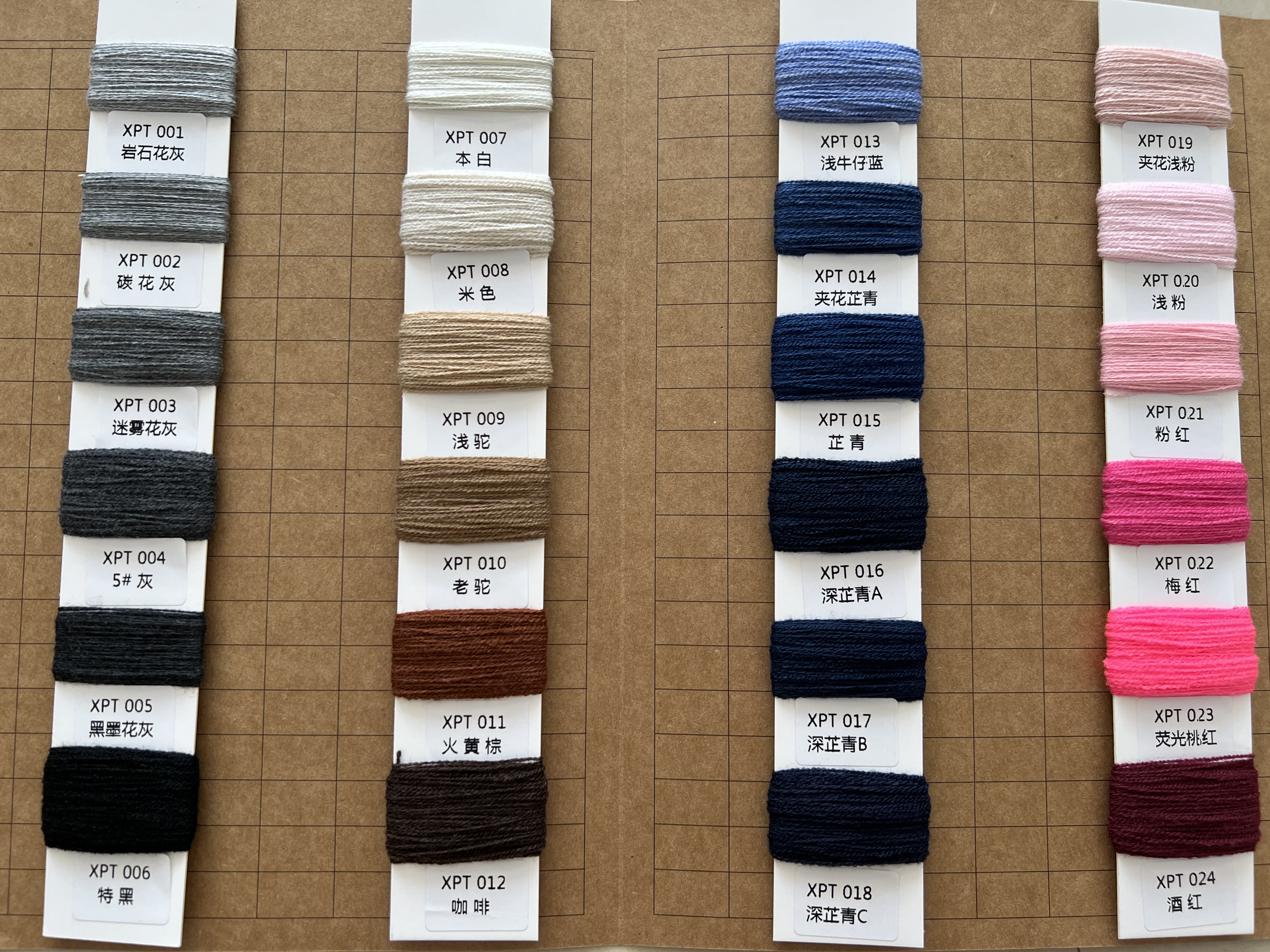 Bluepoly Yarn The Colored OBP Recycled Bulk Polyester Yarn Nm28/2 Yarn for Knitting (R&D/Bluepoly Yarn 蓝涤/ James)